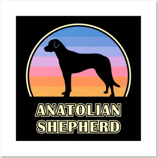 Anatolian Shepherd Vintage Sunset Dog Posters and Art